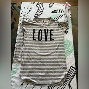 Victoria’s Secret Stripe Long Sleeve T-Shirt, NWOT…